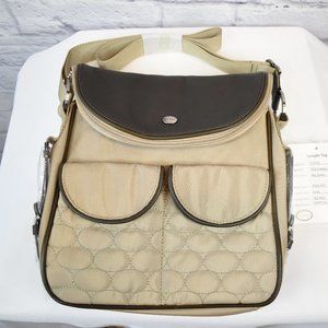 Mosey Life by Baggallini Big Smiler Purse Bag w/Wallet (Sand) Small NEW